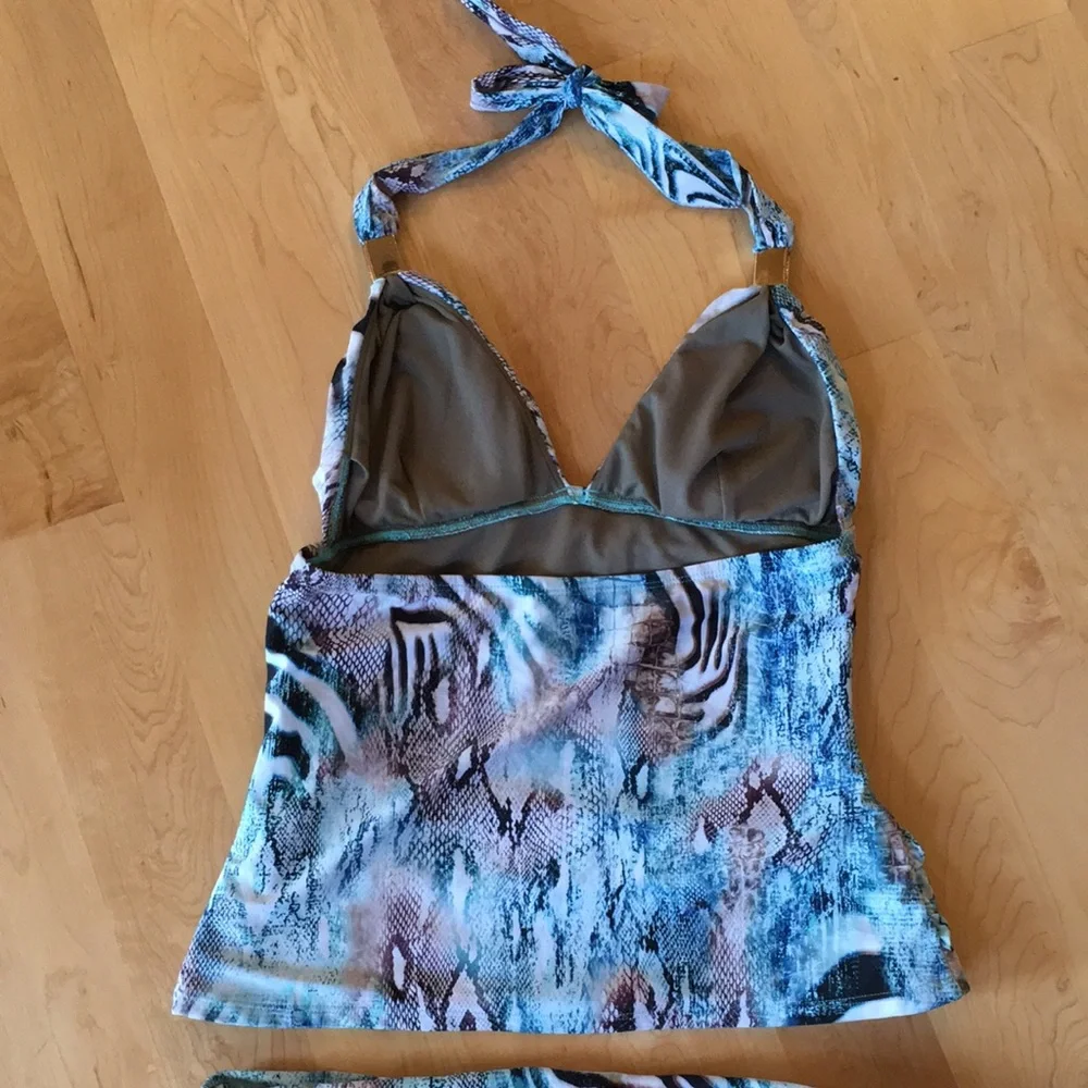 Paula Hermanny by VIX Tankini Set Snake Print Python